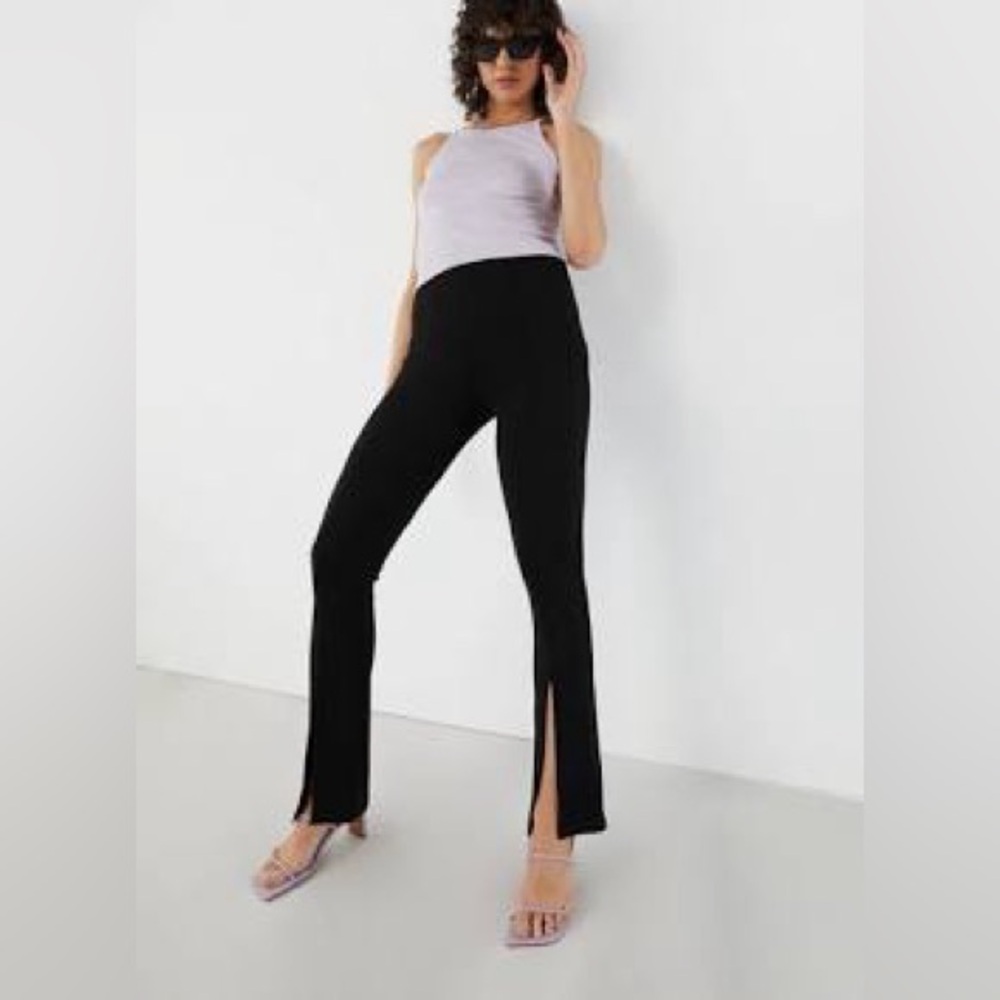OAK + FORT Black Straight Leg Pants